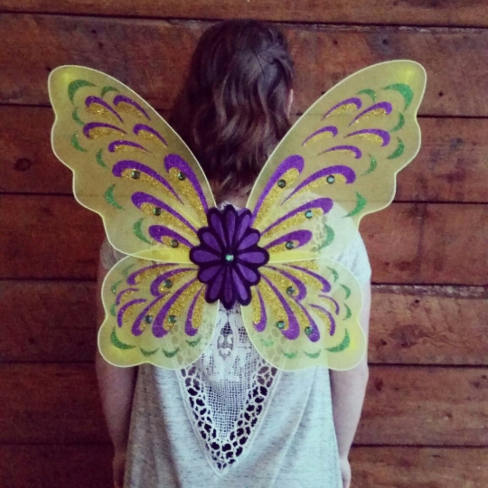 24" Adult Butterfly Wings - Gold